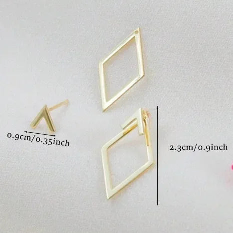 2-in-1 Geometric Stud Earrings