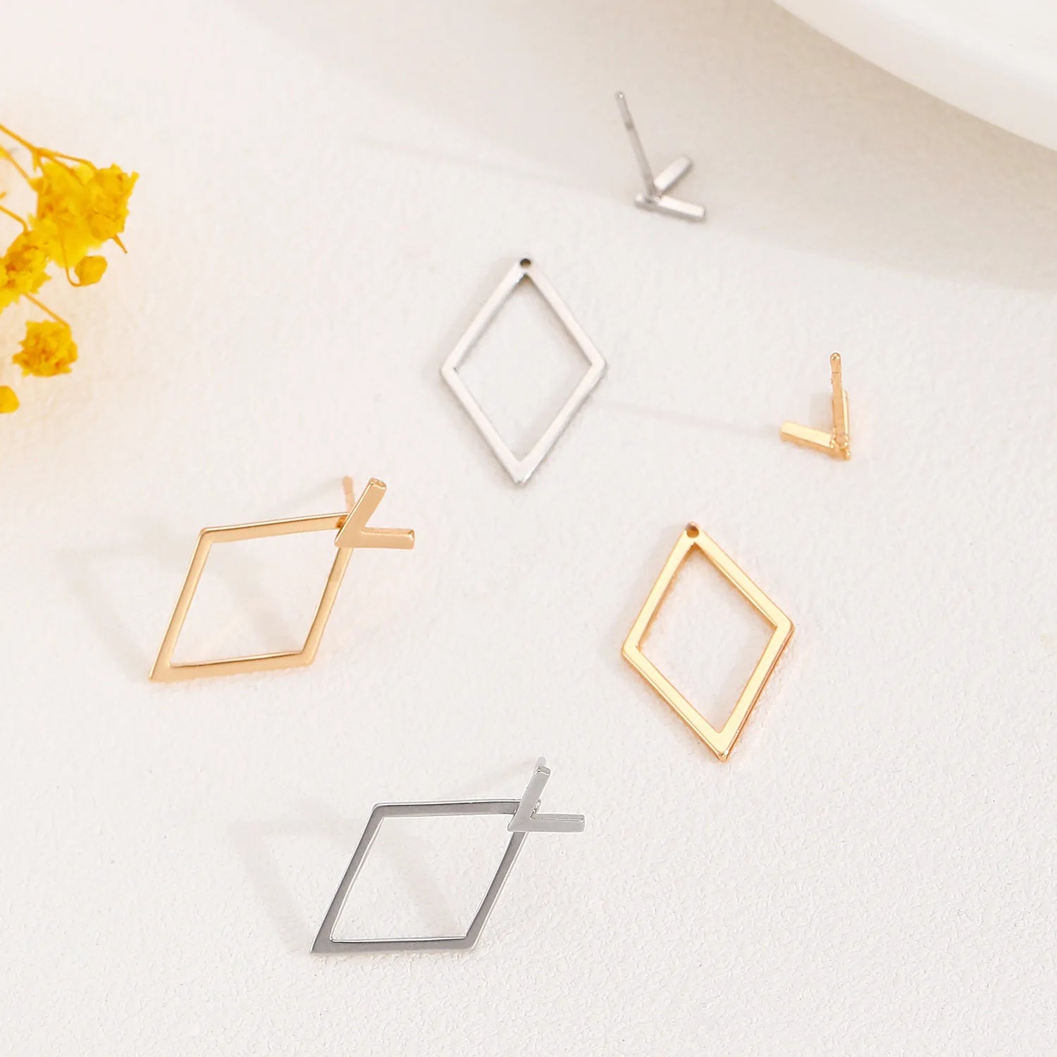 2-in-1 Geometric Stud Earrings